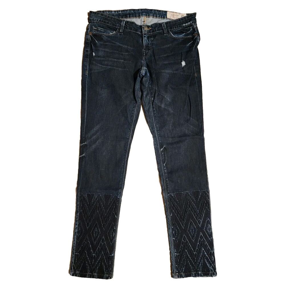 Free People Artisan De Luxe Embroidered Womens Jeans Size 27